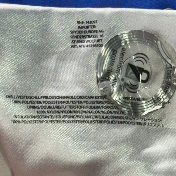 Spyder Jacket Women’s 4 Spring Full Zip Hooded Performance Lined Gorp White Blue - Picture 7 of 16